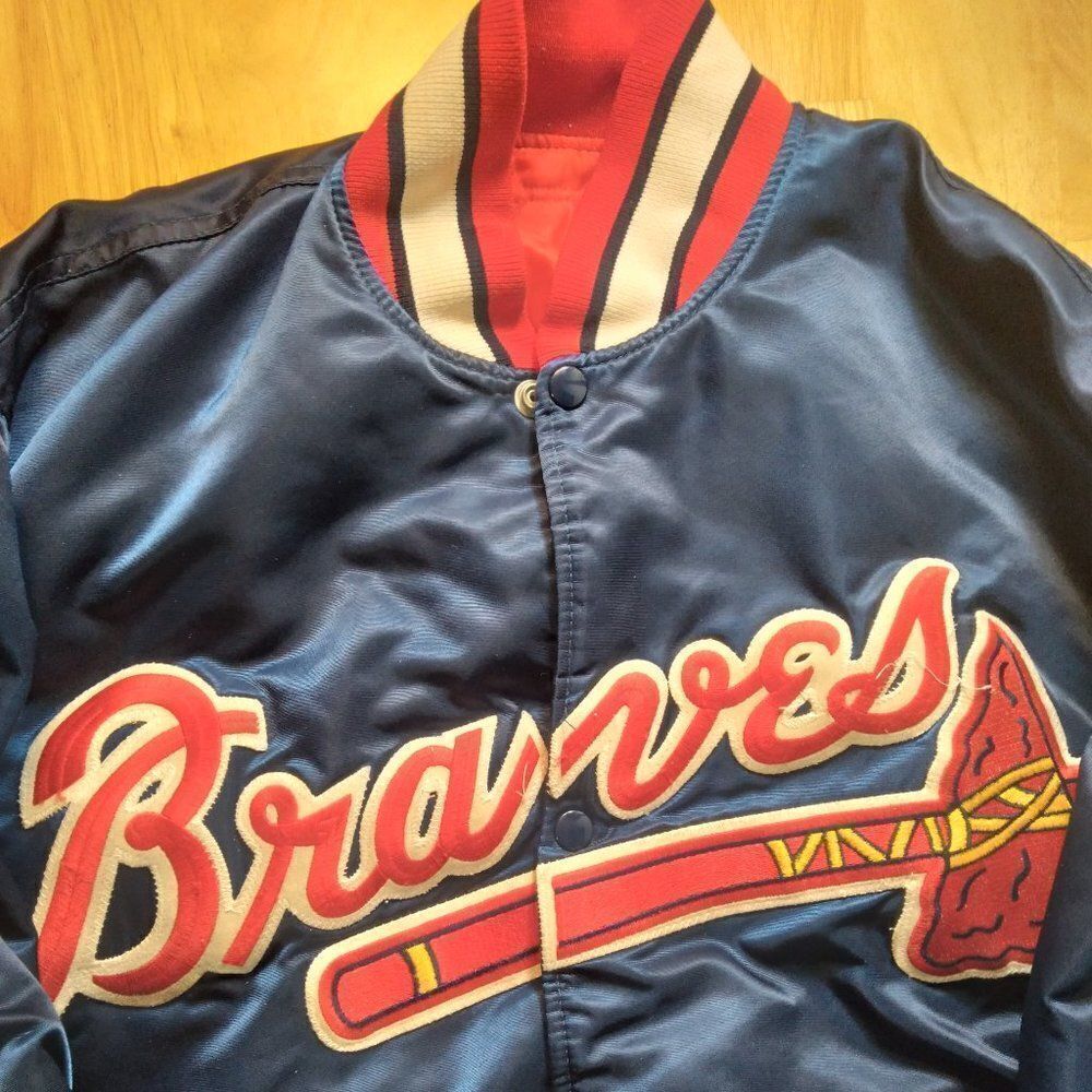 Vintage 80s STARTER Atlanta Braves Satin Jacket